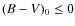 $(B-V)_0\leq 0$