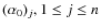 $(\alpha_0)_j,1\leq j\leq n$