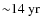 ${\sim}14~\rm yr$