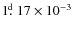 $1\hbox{$.\!\!^{\rm d}$ }17\times10^{-3}$