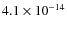 $4.1\times10^{-14}$