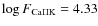 $\log F_{\rm CaII K}=4.33$