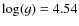$\log(g)=4.54$