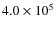 $4.0\times10^{5}$