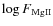 $\log F_{\rm MgII}$
