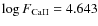 $\log F_{\rm CaII}=4.643$