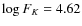 $\log F_{K}=4.62$