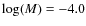 $\log(M)=-4.0$
