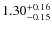 $1.30^{\rm +0.16}_{-0.15}$
