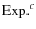 ${\rm Exp.}^c$