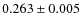 $0.263\pm0.005$