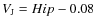 $V_{\rm J} = Hip - 0.08$