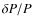 $\delta P/P$
