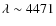 $\lambda \sim 4471$