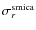 $\sigma_r^{\rm smica}$