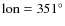 ${\rm lon} = 351^\circ$