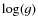 $\log({g})$