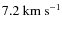 $\rm 7.2~km~s^{-1}$