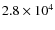 $2.8\times10^{4}$