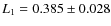 $L_{1} = 0.385 \pm 0.028$