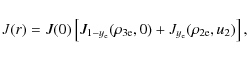 \begin{displaymath}J(r) = J(0) \left[ J_{1-y_{\rm e}}(\rho_{\rm 3e},0) + J_{y_{\rm e}}(\rho_{\rm 2e},u_2) \right]
,
\end{displaymath}