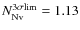 $N_{\rm N {\sc v}}^{3\sigma{\rm lim}}=1.13$