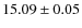 $15.09\pm0.05$