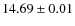 $14.69\pm0.01$