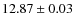 $12.87\pm0.03$