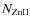 $N_{\rm ZnII}$