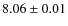$8.06\pm0.01$