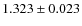 $1.323\pm0.023$