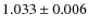 $1.033\pm0.006$