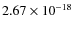 $2.67 \times 10^{-18}$
