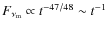 $F_{\nu_{\rm m}} \propto t^{-47/48} \sim t^{-1}$
