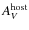 $A_V^{\rm host}$