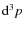${\rm d}^{3}p$