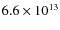 $6.6\times 10^{13}$