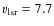 $v_{\rm {lsr}}=7.7$