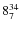 $8_{\rm 7}^{34}$
