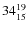 $\rm 34_{15}^{19}$