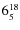 $\rm 6_{5}^{18}$