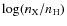$\log(n_{\rm X}/n_{\rm H})$