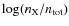 $\log(n_{\rm X}/n_{\rm tot})$