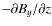 $-\partial B_y/\partial z$