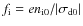 $f_{\rm i} = e n_{\rm i0}/\vert\sigma_{\rm d0}\vert$