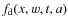 $f_{\rm d}(x,w,t,a)$
