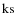${\rm ks}$
