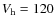 $V_{\rm h}=120$