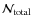 ${\cal N}_{\rm total}$